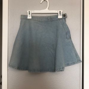 denim circle skirt
